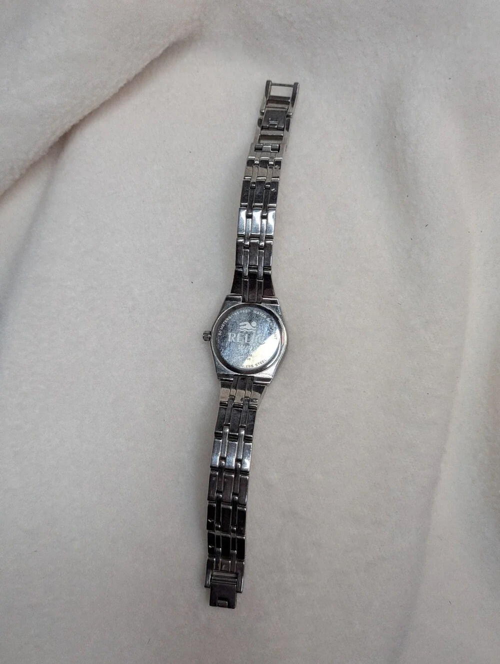 Relic Wet Silver Tone Crystal Accent Watch ZR11774 7